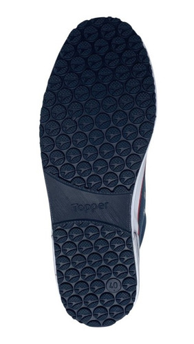 Imagen 4 de 5 de Zapatillas Topper Nova Low Azul De Lona Reforzadas