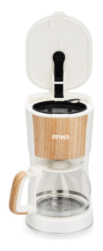 Imagen 5 de 6 de Cafetera De Filtro Atma Símil Madera 1.25l Caatw21wp