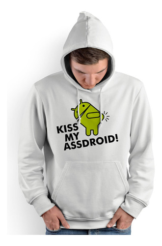 Polera Cap Kiss My Assdroid (d1223 Boleto.store)