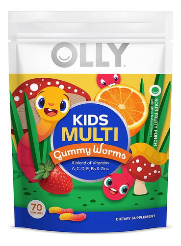 Olly Kids Multi Worms 70 Gomitas Multivitaminas Infantil Sabor Frutas