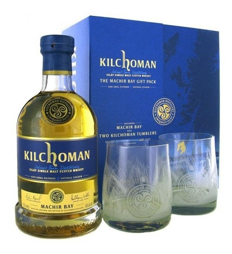 Whisky Kilchoman Machir Bay + Copos 700ml 46% - Single Malt