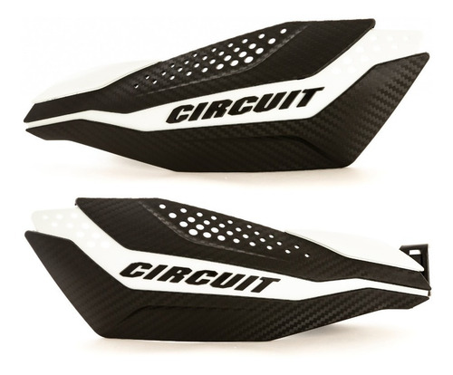 Cubre Puños Circuit Dakar Universal Carbono/blanco Moto