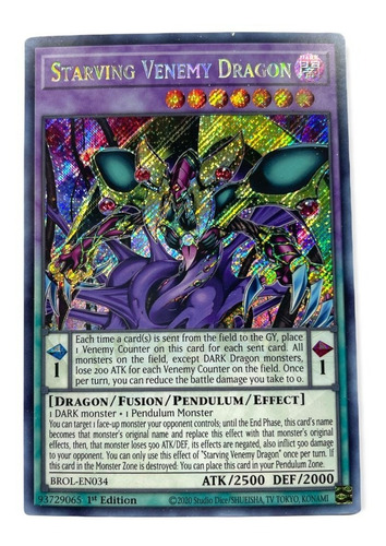 Yugioh Starving Venemy Dragon Brol