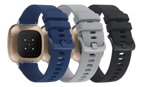 Imagen 2 de 7 de 3 Mallas P/ Reloj Fitbit Versa 3 / Sense