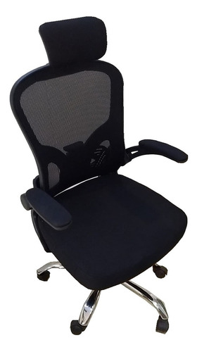 Sillon Silla De Pc Y Oficina Oon Apoyacabezas Y Base Cromada