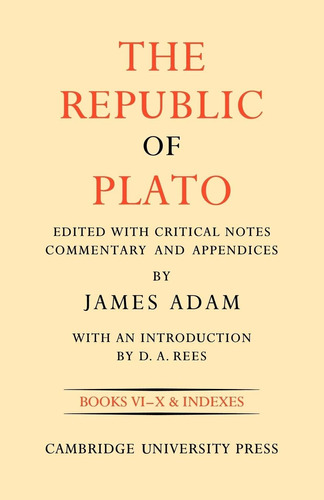 Libro: The Republic Of Plato, Volume 2, Books Vi X & (the Of