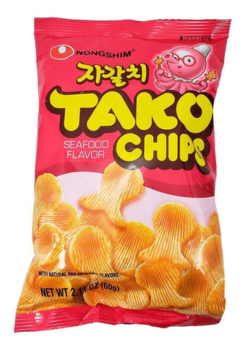 Salgadinho Coreano Polvo Tako Chips Nongshim 60g - Tetsu