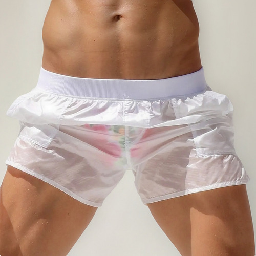 Bañador Transparente Para Hombre, Pantalones De Playa