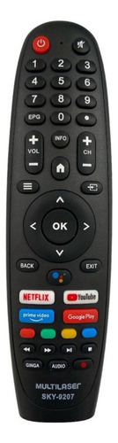 Controle Remoto Tv Compatível Smart Multilaser Tl042 / Tl045