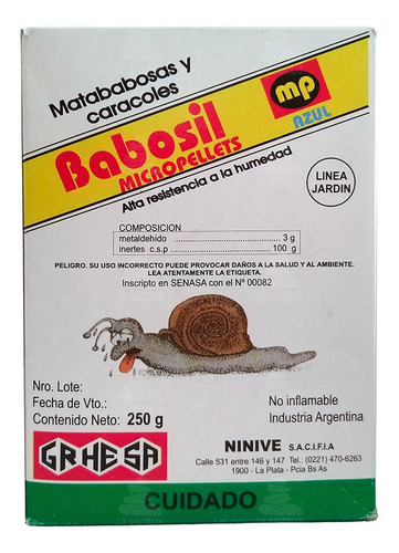 Matababosas Y Caracoles Babosil Micro Pellets 250gr