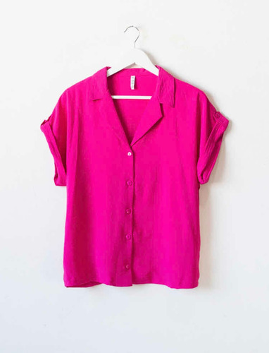 Imagen 9 de 10 de Blusa Abotonada Hasta Cintura Talles Grandes/especiales