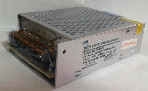 Imagem 4 de 5 de Fonte Chaveada Bivolt 12v 5a 60w Colmeia Mxt