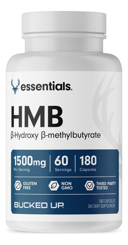 Hmb 1500 Capsulas 180ct Promueve El Crecimiento Muscular Usa