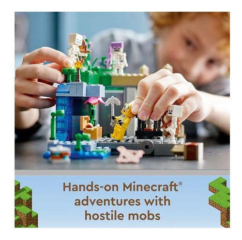Lego Minecraft La Mazmorra Del Esqueleto Con Cuevas, Figuras