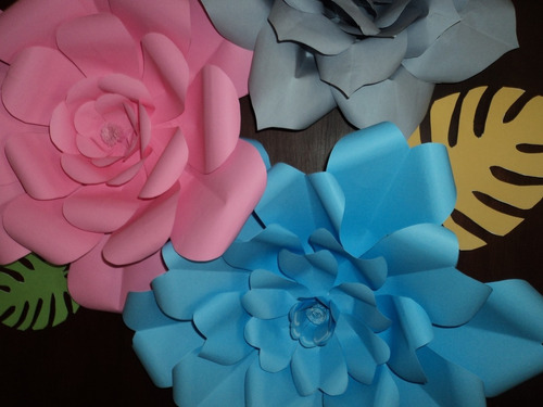 Molde Para Hacer Flores Gigantes De Cartulina | MercadoLibre Molde Para Hacer Flores Gigantes De Cartulina | MercadoLibre