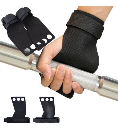 Calleras Hand Straps De Carbono Liso Para Entrenamiento Gym