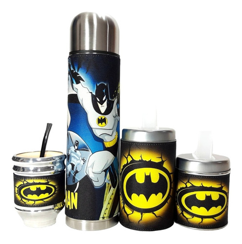 Set Matero Equipo Kit De Mate Batman M1 S/b, Marbry Shop 