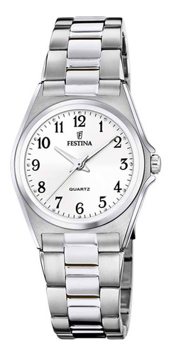 Reloj Festina Mujer F20553/1 Color de la malla Plateado Color del bisel Plateado Color del fondo Blanco