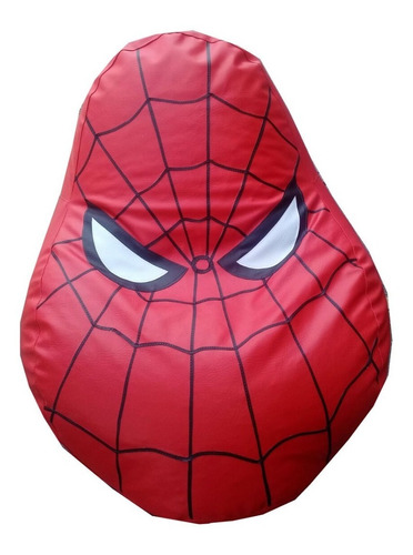 Silla Puff Silla Sala Spiderman Doble Costura Calidad