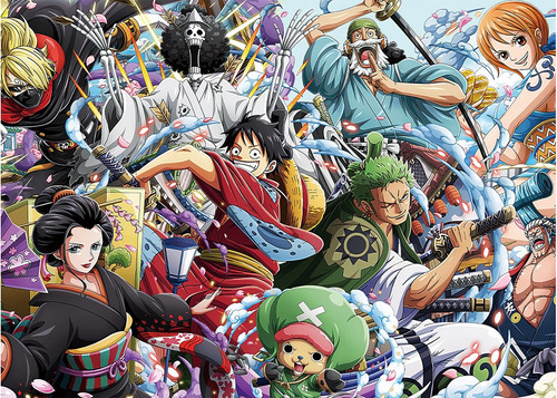 1000 Piezas De Rompecabezas De Una Pieza Puzle Luffy Zoro Na
