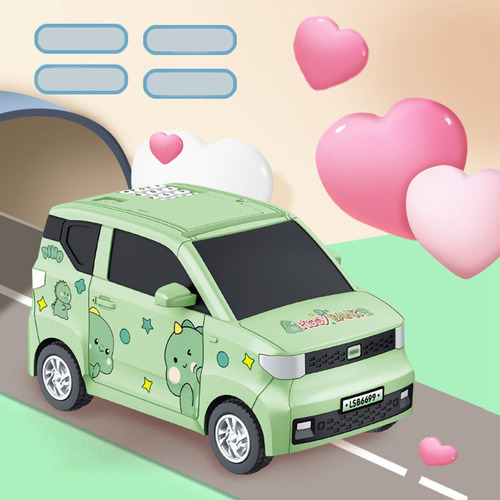 Mealheiro Em Forma De Carro Com Brinquedos Educativos Verde