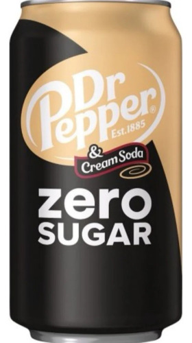 Refresco Individual Dr Pepper & Cream Soda Zero Sugar 355ml