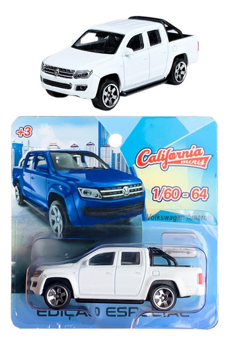 Miniatura Volkswagen Amarok California Minis 1/64 (7,5 Cm) Cor Branco