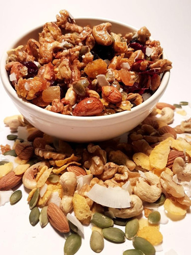 Granola Pack X4 Frutos Secos S/azucar S/tacc Kosher Vegan