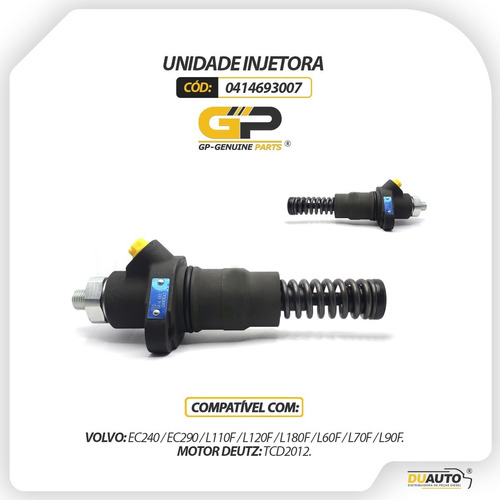 Unidade Injetora Compatível Volvo Ec240 Ec290 - 0414693007