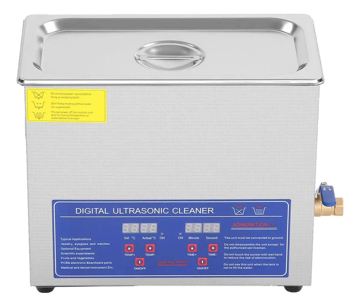 6l Lavadora Ultrassônica Digital Cuba Aquecimento E Timer
