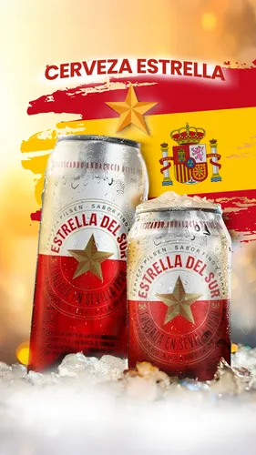 Cerveza Damm Estrella Del Sur Lata 330cc Pilsen X 24 Un.