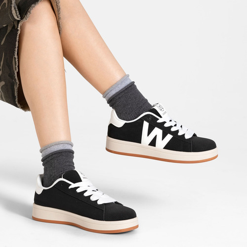 Weide Tenis Mujer Cómodos Zapatillas Deportiva Plano Moda Para Mujer,zapatos Casuales Correr Diario