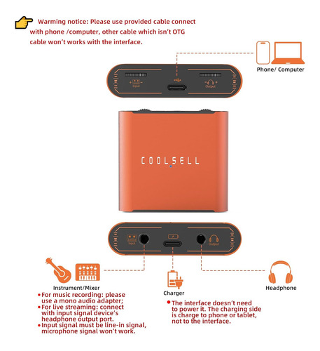192khz/24bit Audio Interface, Portable Usb & iPhone Guita...