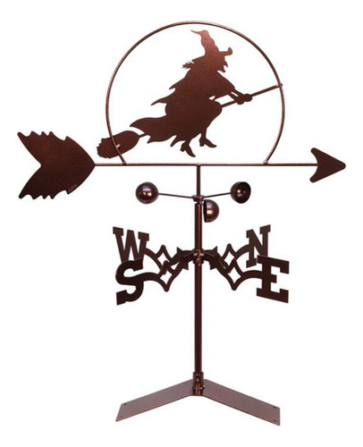 Pintura En Aerosol De Acero Inoxidable Witch Weather Vane, E