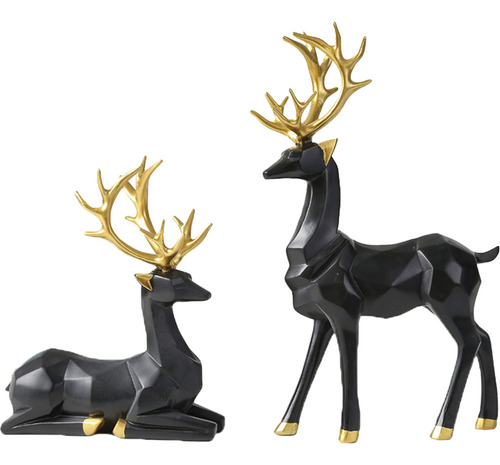 Nuevo Adornos De Origami Con Forma De Alces, 2 Unidades