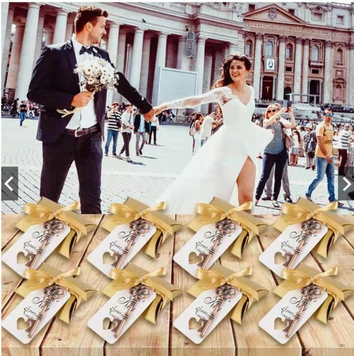 50 Pzs Destapador De Llave Vintage Para Fiestas Boda