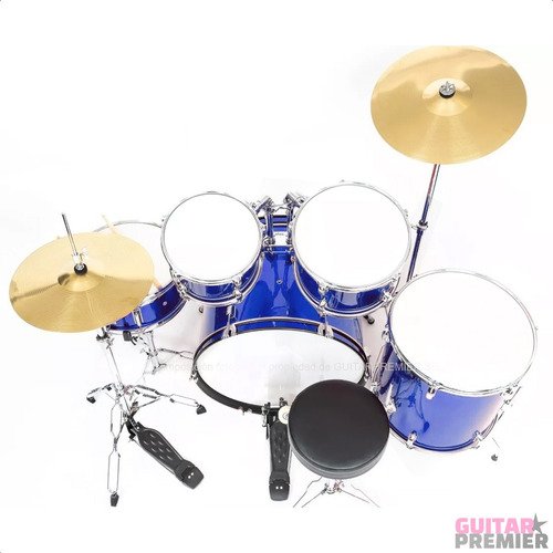 Bateria Evolution Parquer + Banqueta + Platos + Palillos 5cp