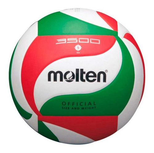 Imagen 1 de 3 de Balón Voleibol Molten V5m3500 Pu Laminado Tricolor N.5