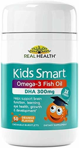 Real Health Kids Smart Dha Omega-3 Chewable Supplement, 50 