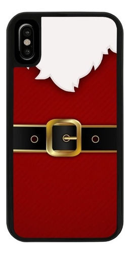 Funda Uso Rudo Tpu Para iPhone Santa Claus Navidad Traje