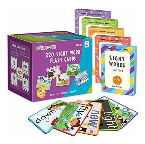 Tarjeta Didactica - Springflower Sight Words Flash Cards Wit