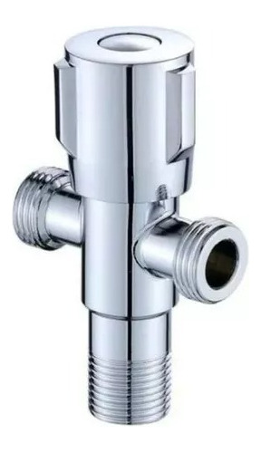 Llave Angular Doble 1/2 He En Acero Inoxidable Sus304