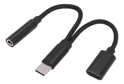 Adaptador De Auriculares Tipo C 2 En 1, Usb C Jack Audio Cha