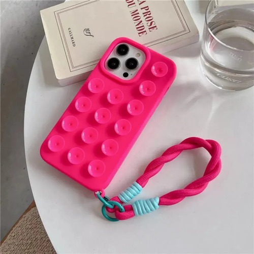 Funda De Teléfono De Silicona Con Ventosa Para