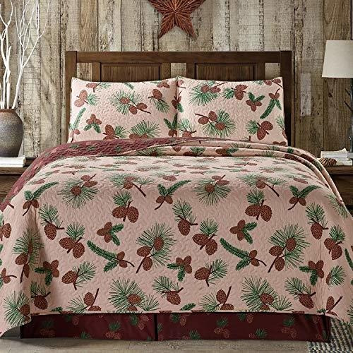 Virah Bella Bosque Pines 3pc King Tamaño Edrey Y Almohada Sh