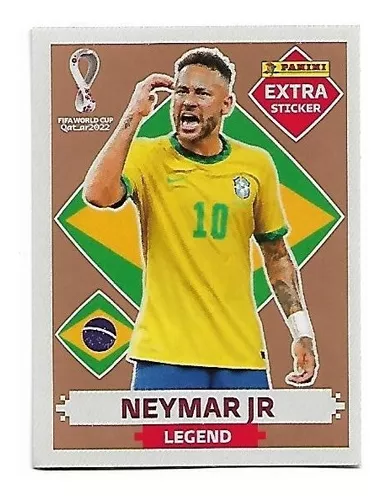 Figurinha Legend Neymar Jr Bronze Copa Do Mundo Qatar 2022