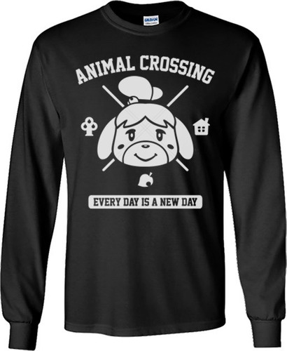 Animal Crossing Playera Manga Larga Para Hombre Y Mujer