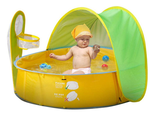 Carpa De Playa Para Bebés, Portátil, Piscina Con Sombra, Pis