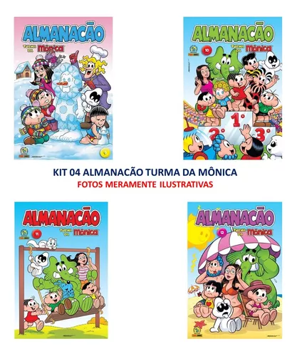 Almanacão Turma Da Mônica Passatempos, Jogos e Colorir Escplha Sua Capa