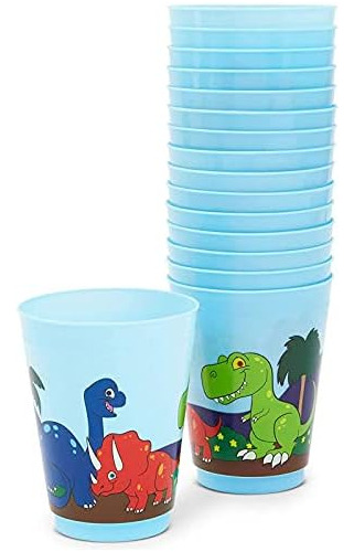 Blue Panda Vasos De Fiesta De Plástico Reutilizables Dinosau